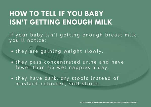 how to tell if your baby isn't getting enough breastmilk
